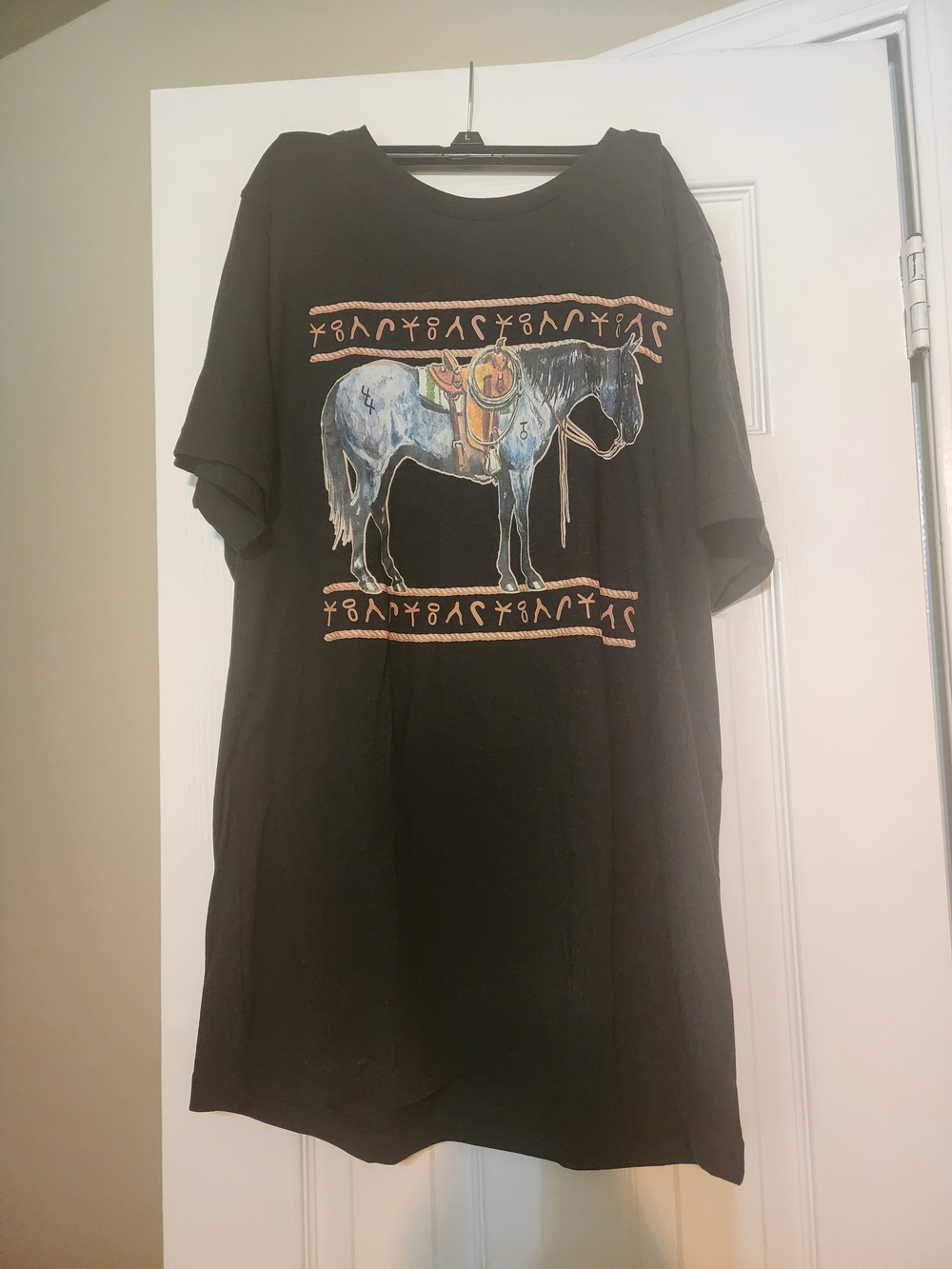 Sterling Kreek Beige Jogger Pants with Horse Print With Matching Tshirt - Picture 4 of 4